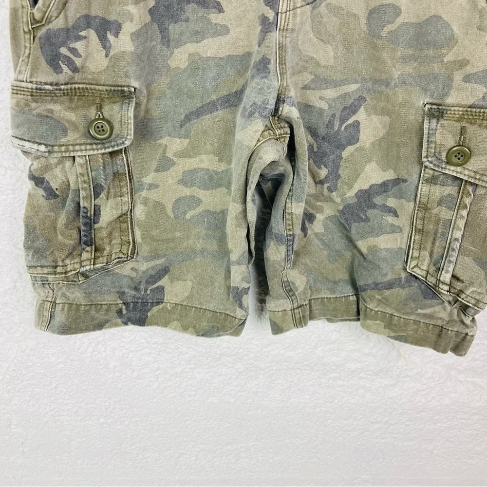 Hurley Y2K cotton Camouflage Cargo Men Shorts size 32